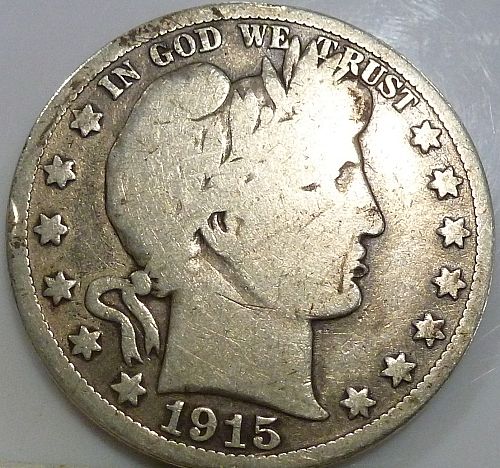 1915-S BARBER HALF DOLLAR # 73-Q