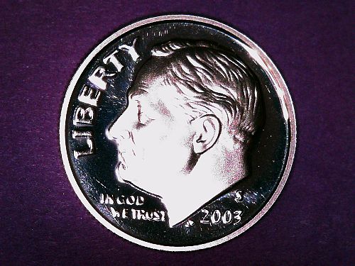 2003 S Roosevelt Dime: Silver Proof