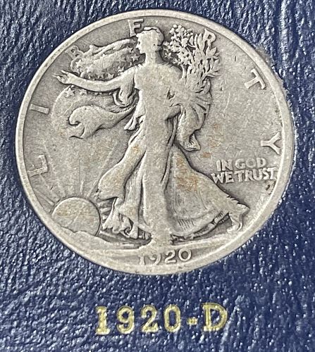 FV$3.50 Walking Liberty + 2 Album Lot {1916-1940 + 1941-1947} & Collection
