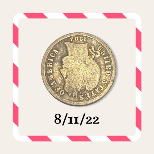 1903-S BARBER HEAD SILVER DIME 10C - UNGRADED - GOOD DATE, MM