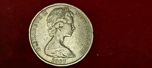 New Zealand 1967 Endeavor 50 cents