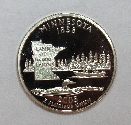 2005 S Proof Minnesota 50 States Quarter