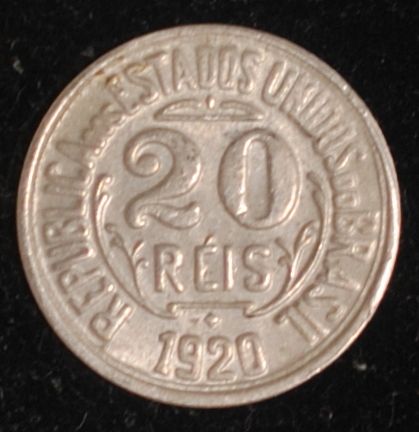 1920 Brazil 20 Reis XF