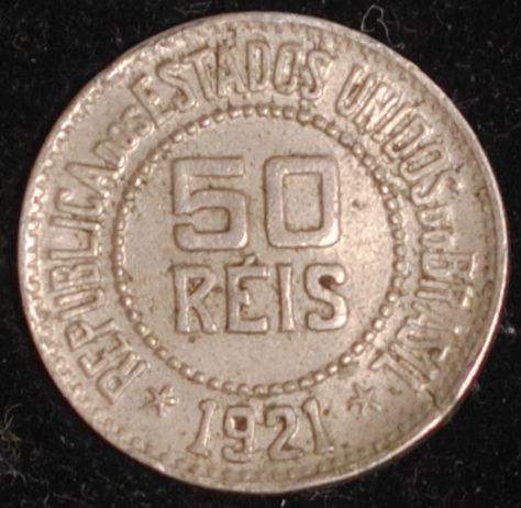 1921 Brazil 50 Reis VF