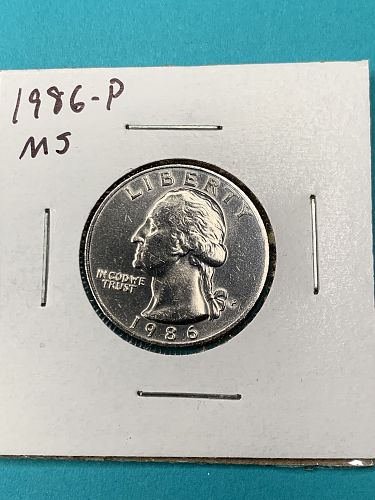 1986-P Washington Quarter