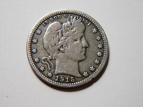 1915-D Silver Barber Quarter