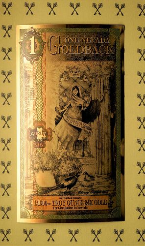 2021 Nevada Caritas Goldback® - 1/1000th Ounce GOLD Note
