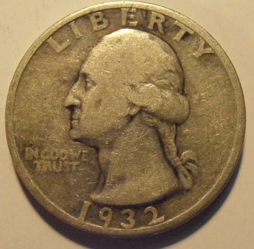 1932 P Washington Silver Quarter,  (32PEW7)