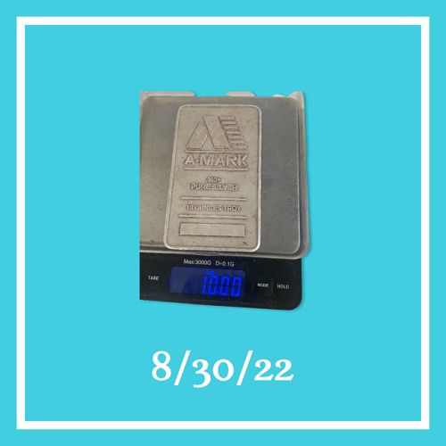 VINTAGE 10 TOZ .999 FINE SILVER BAR - GREAT INVESTMENT PIECE