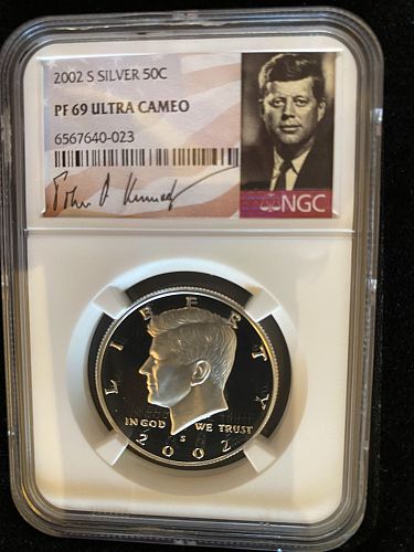 2002-S NGC PF69UCAM Silver Kennedy Half