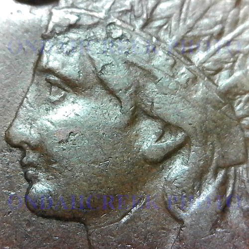 1874 Indian Cent Snow 10 Holed