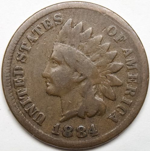 1884 P Indian Head Cent #45