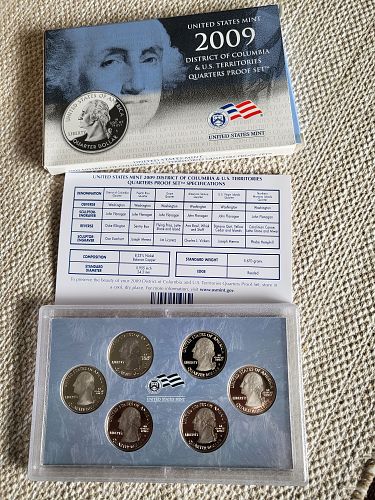 2009 S U.S. Territories Quarters Proof Set - 6 Coins Q09