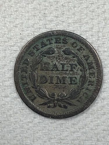 1853 P Type 3 Seated Liberty Half Dime