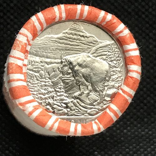 2011 D Glacier Uncirculated ATB Quarters Bank Wrapped Roll (0919-12)