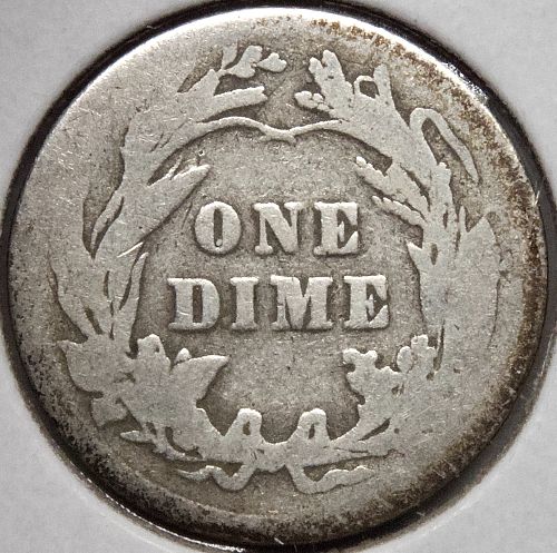 1911 P Barber Dime #14