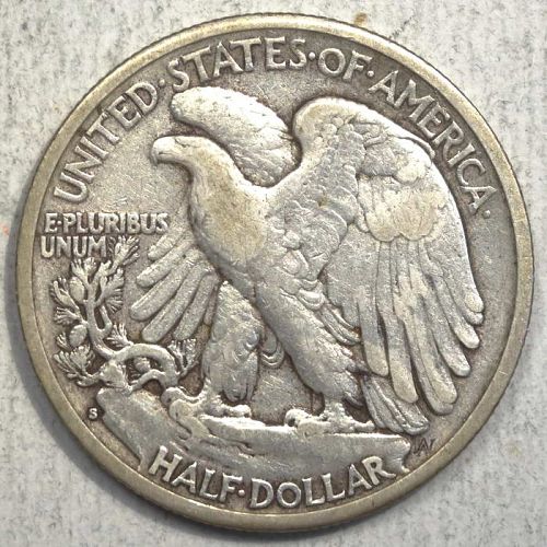 1929-S Walking Liberty Half Dollar, Very Fine, Better Date    0920-16