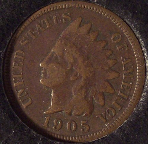 1905 Indian Head Cent VG10 Partial Liberty #0381