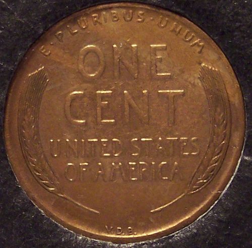1909 VDB Lincoln Wheat Back Penny AU #0227