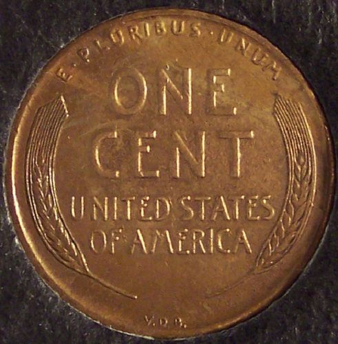 1909 VDB Lincoln Wheat Back Penny AU #0227