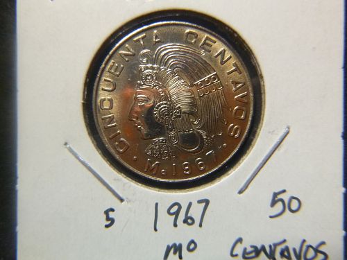 MEXICO 1967 50 Centavos