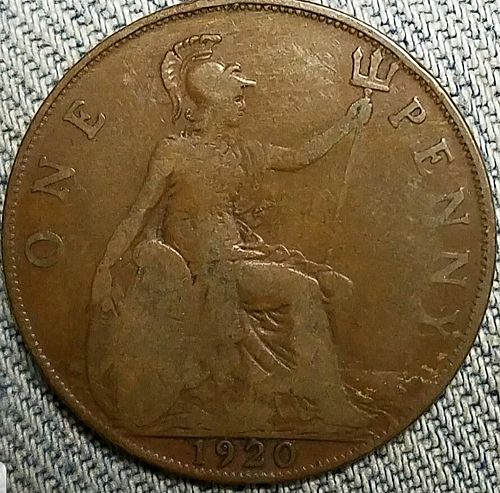 United Kingdom 1 Penny 1920 VG