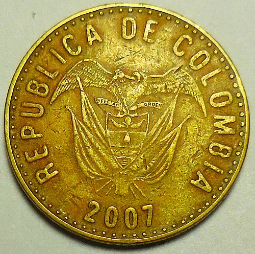 ✅2007 Columbia 100 Pesos✅