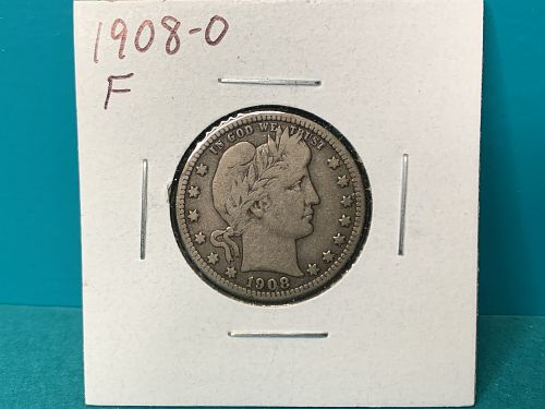 1908-O Barber Quarter