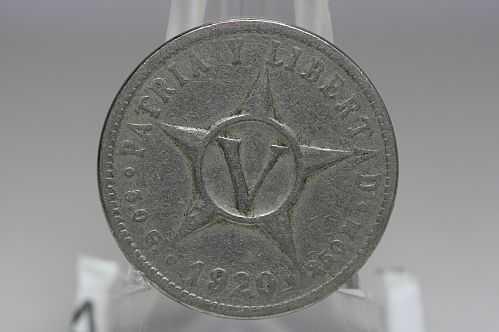 Cuba 1920 5 Centavos **5 Cent**