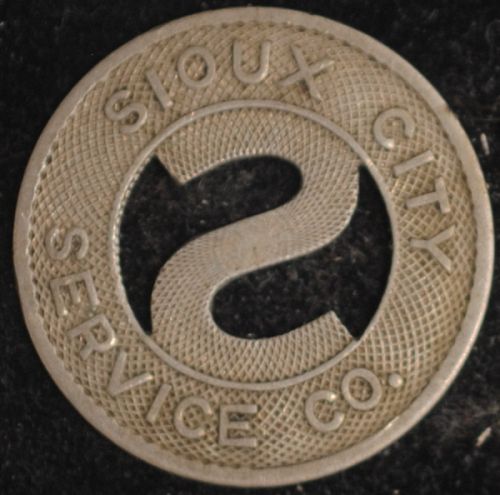 Sioux City Service Co. (Iowa) Fare Token IA 850Oa