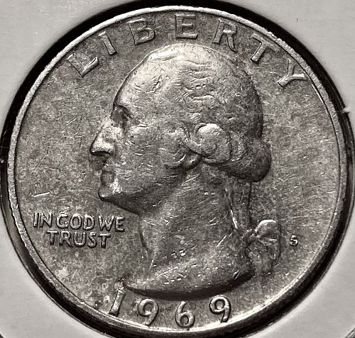 1969 P Washington Quarters