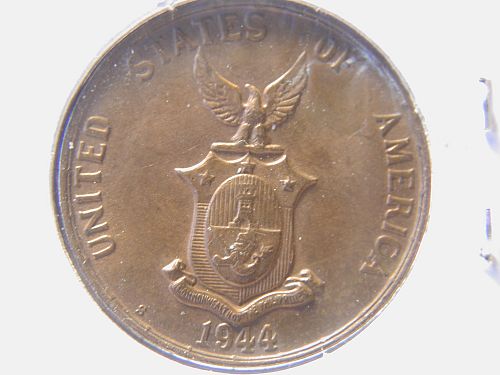 1944 Phillipines one centavo  nice coin