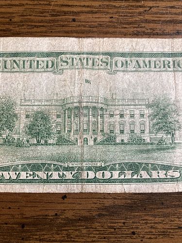 1934 $20 Dollar Bill Federal Reserve Note Lime Green Seal Chicago Nice!