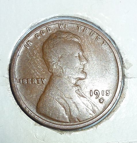 1915-D VERY GOOD Lincoln Wheat Cent ( 002)