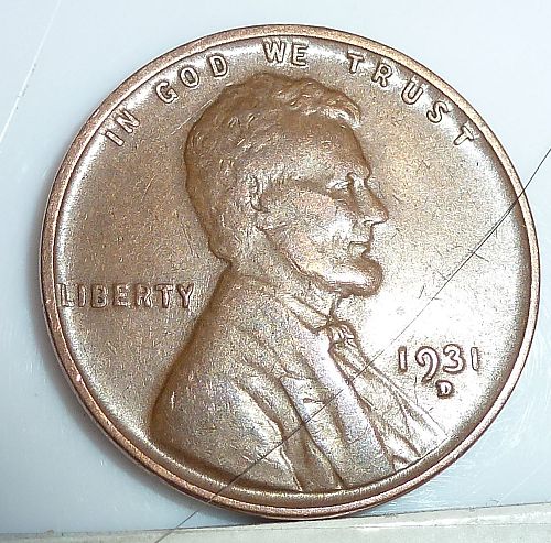 1931-D EXTRA  FINE Lincoln Wheat Cent ( 008)