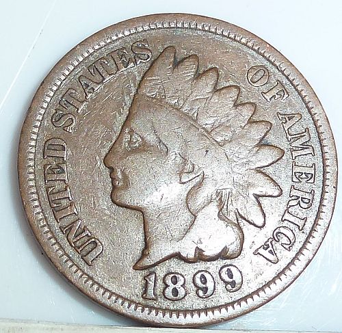 Here is an 1899 Indian Cent Very Good(  A-23 )