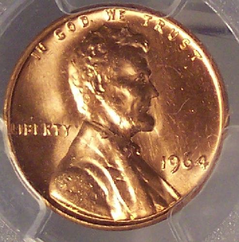 1964 Lincoln Memorial Penny PCGS MS66RD #G020