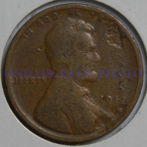 1917 Lincoln Cent Lamination Error