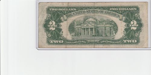 1953A   TWO DOLLAR UNITED STATES NOTE -- GUTTER FOLD