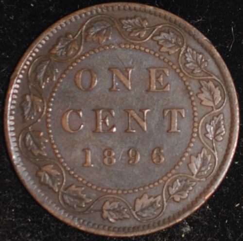 1896 Canada Cent XF Details