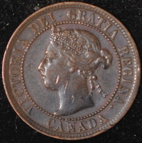 1896 Canada Cent XF Details