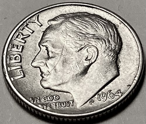 1964 D Roosevelt Dimes