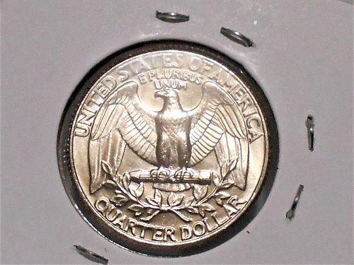 1985 P Uncirculated Washington quarter from mint set