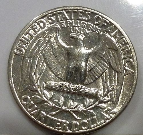 1943-P UNCIRCULATED Washington Quarter UNC  cleaned( 056)