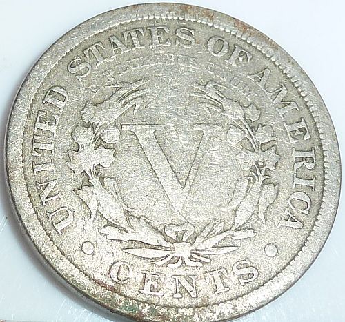 1888  FULL FINE  Liberty V Nickel ( 700-GG)