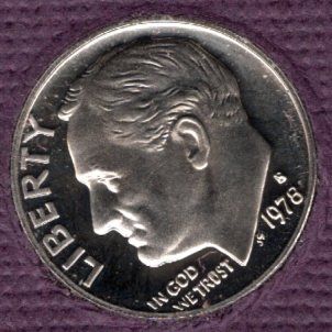 1978 S Roosevelt Dimes-#11-16 - Filled "S"