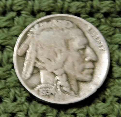 1934 D Buffalo//Indian Head Nickel