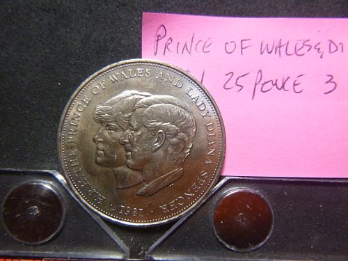 PRINCES OF WALES AND LADY DI 1981 25 PENCE