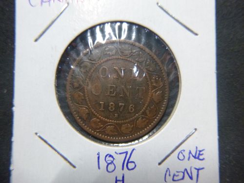 CANADA 1876 H LARGE CENT