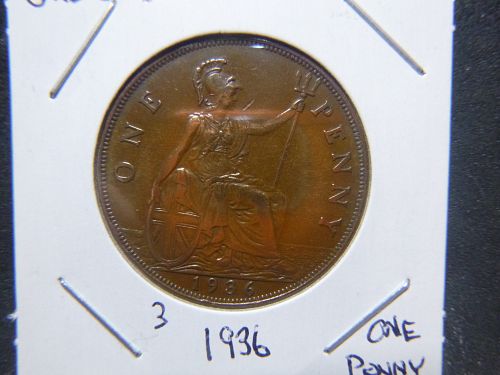 GREAT BRITAIN 1936 ONE PENNY